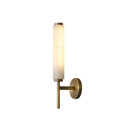 Applique Murale Brindisi – Laiton & Albâtre Cylindrique