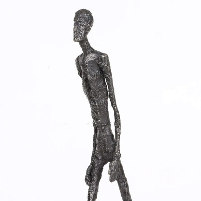 Statue Marcheur en Bronze – Reproduction Artistique Élégante de l’Homme Marchant