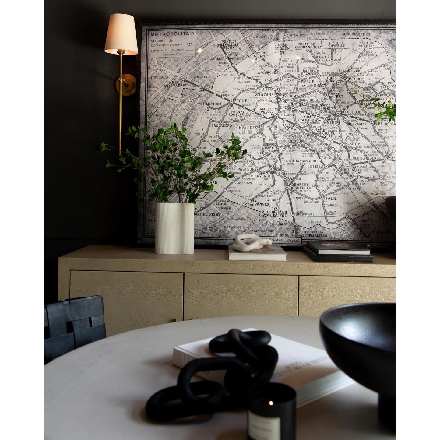 Applique Murale Bryant – Laiton & Abat-Jour en Lin