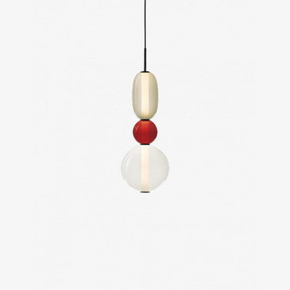 Suspension Moderne en Verre Confit – Élégance Colorée et Design Contemporain
