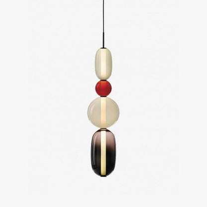 Suspension Moderne en Verre Confit – Élégance Colorée et Design Contemporain