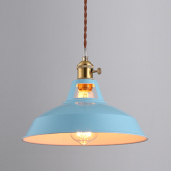 Suspension LED Design en Métal Coloré Loft | Éclairage Industriel et Moderne