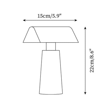 Lampe de Table Caret LED Métal Rechargeable