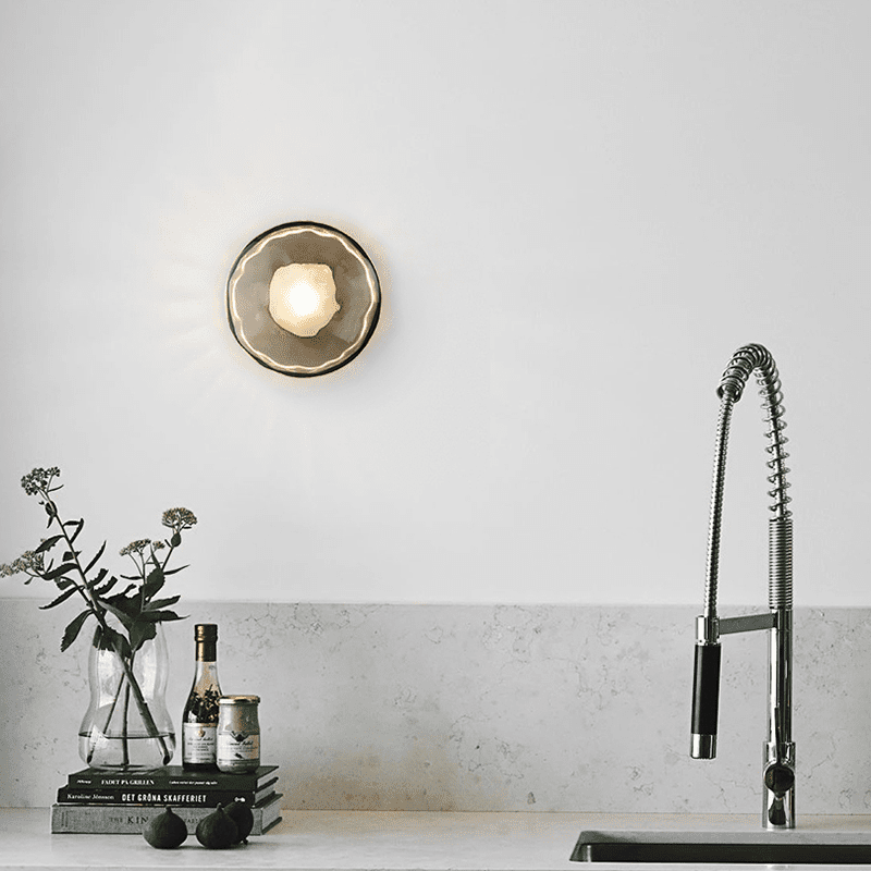 Applique nordique Ceto en verre - Applique Murale Élégante et Naturelle