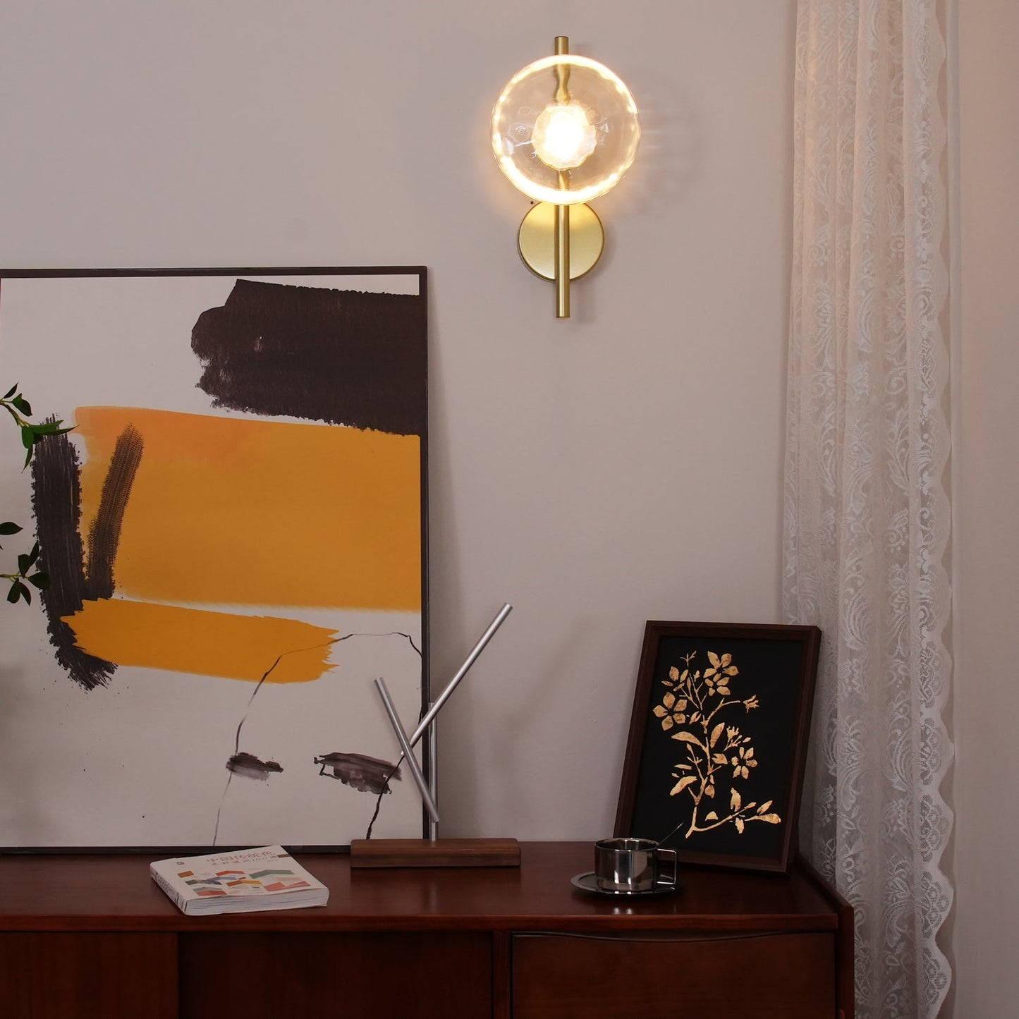 Applique nordique Ceto en verre - Applique Murale Élégante et Naturelle