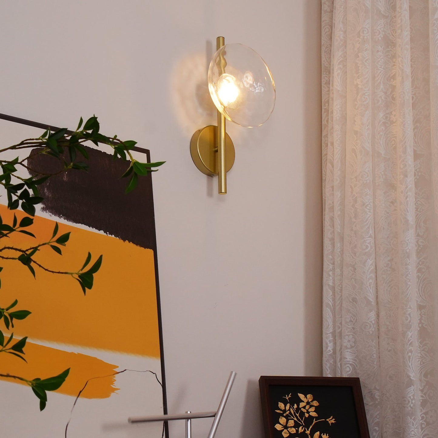 Applique nordique Ceto en verre - Applique Murale Élégante et Naturelle