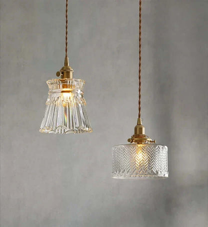 Suspension Moderne en Verre avec Cordon Doré – Élégance Intemporelle pour Cuisine et Salle à Manger