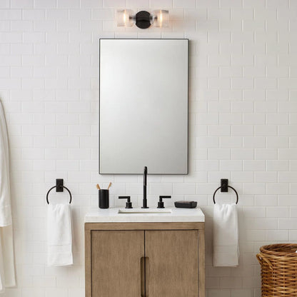 Applique Murale Verre Strié, Finition Cuivre Rustique