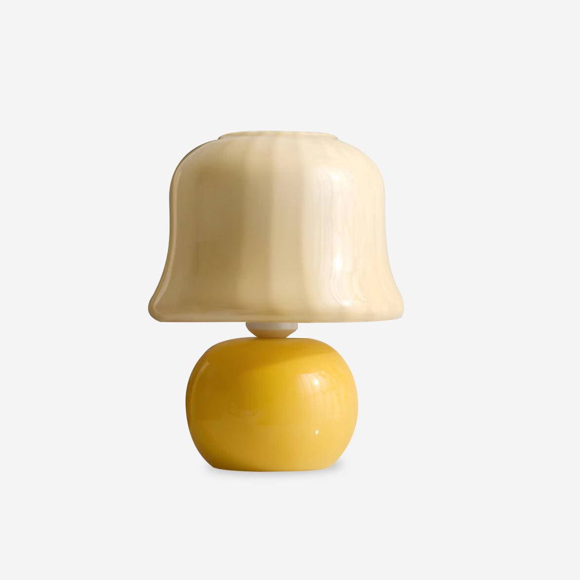 Lampe Champignon en Verre Émail Design Italien