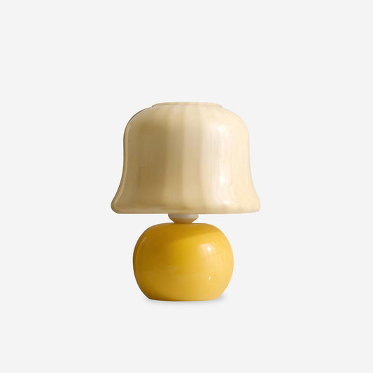 Lampe Champignon en Verre Émail Design Italien