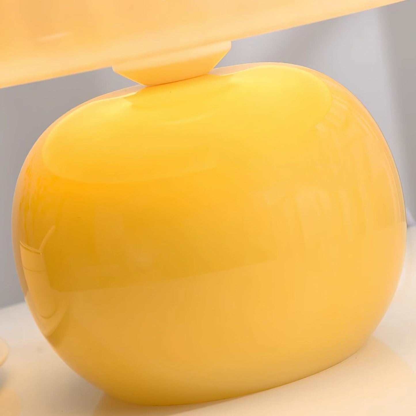 Lampe Champignon en Verre Émail Design Italien