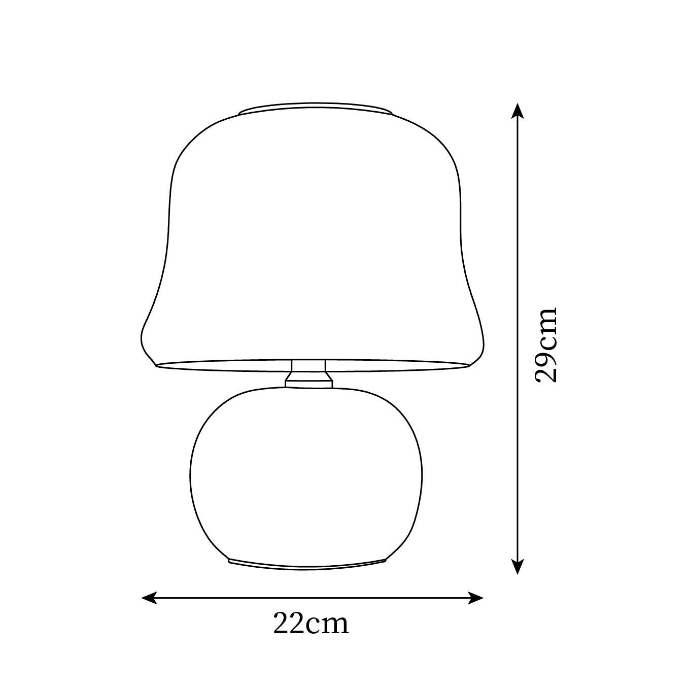 Lampe Champignon en Verre Émail Design Italien