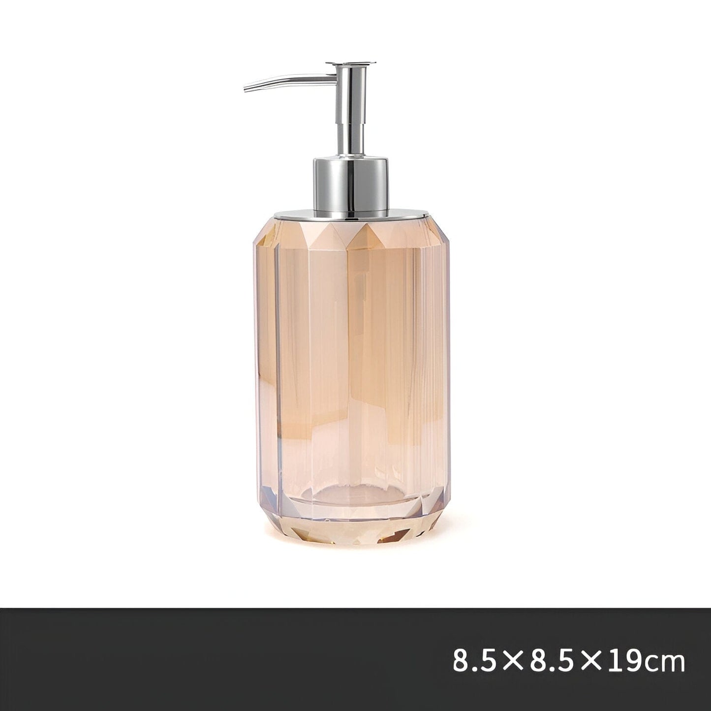 Ensemble d'accessoires en verre cristal pour salle de bain élégante