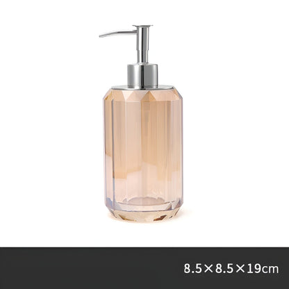 Ensemble d'accessoires en verre cristal pour salle de bain élégante