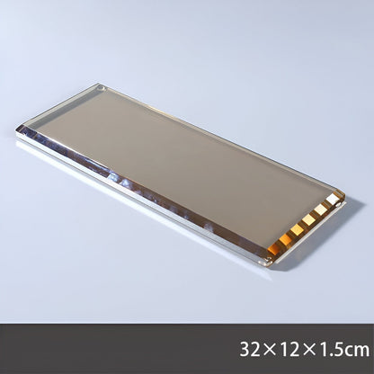 Ensemble d'accessoires en verre cristal pour salle de bain élégante