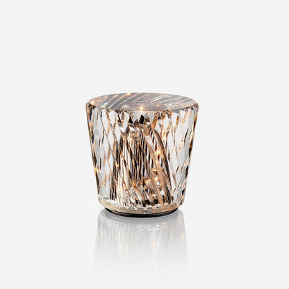 Lampe Cristal LED Rechargeable, Sans Fil, 3000K, Ø8cm