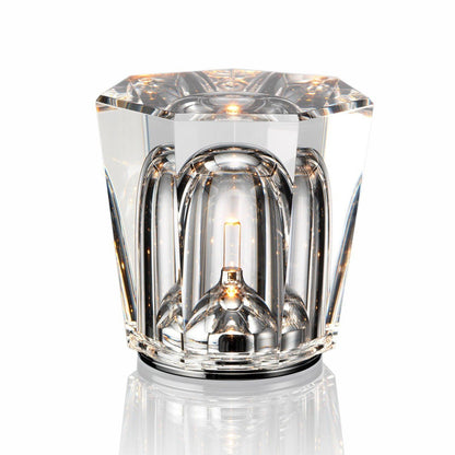 Lampe Cristal LED Rechargeable, Sans Fil, 3000K, Ø8cm