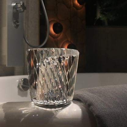 Lampe Cristal LED Rechargeable, Sans Fil, 3000K, Ø8cm