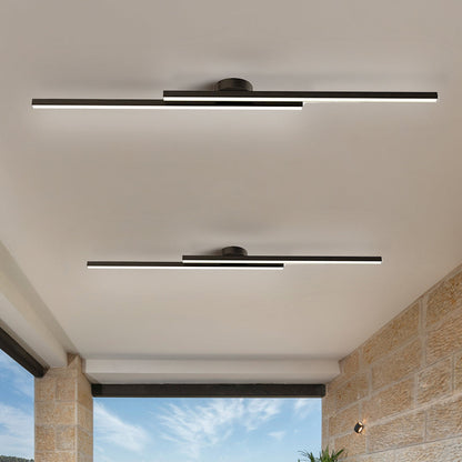 Plafonnier LED Moderne Aluminium Barre Semi-Encastré
