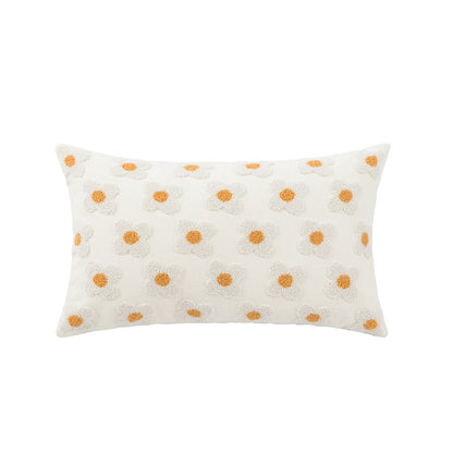 Daisy Embroidered – Housse de Coussin Fleurie Brodée