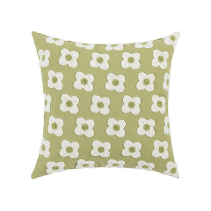 Daisy Embroidered – Housse de Coussin Fleurie Brodée