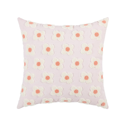 Daisy Embroidered – Housse de Coussin Fleurie Brodée
