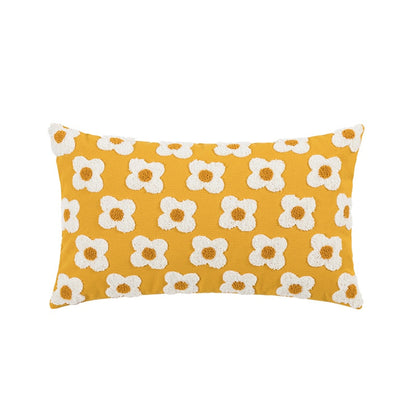 Daisy Embroidered – Housse de Coussin Fleurie Brodée