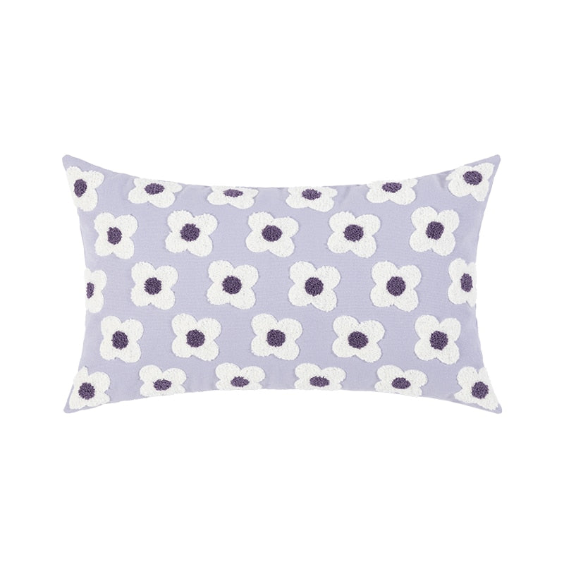 Daisy Embroidered – Housse de Coussin Fleurie Brodée