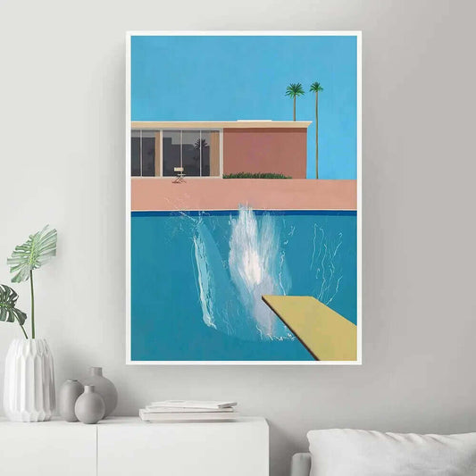 Toile Artistique Sans Cadre, A Bigger Splash, Style Pop Art