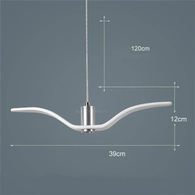 LumiOiseau - Suspension Luminaire Design Oiseau pour Salon et Salle à Manger