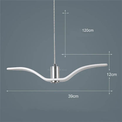 LumiOiseau - Suspension Luminaire Design Oiseau pour Salon et Salle à Manger