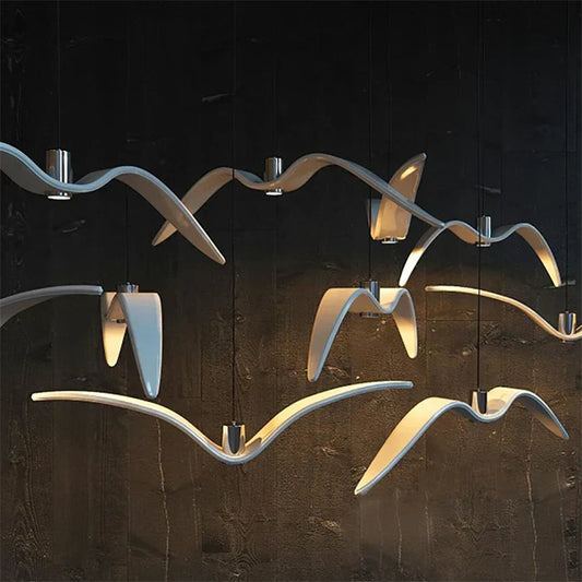 LumiOiseau - Suspension Luminaire Design Oiseau pour Salon et Salle à Manger