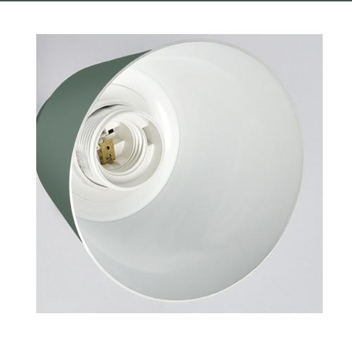 Suspension Devon – Lampe Cône en Aluminium et Bois