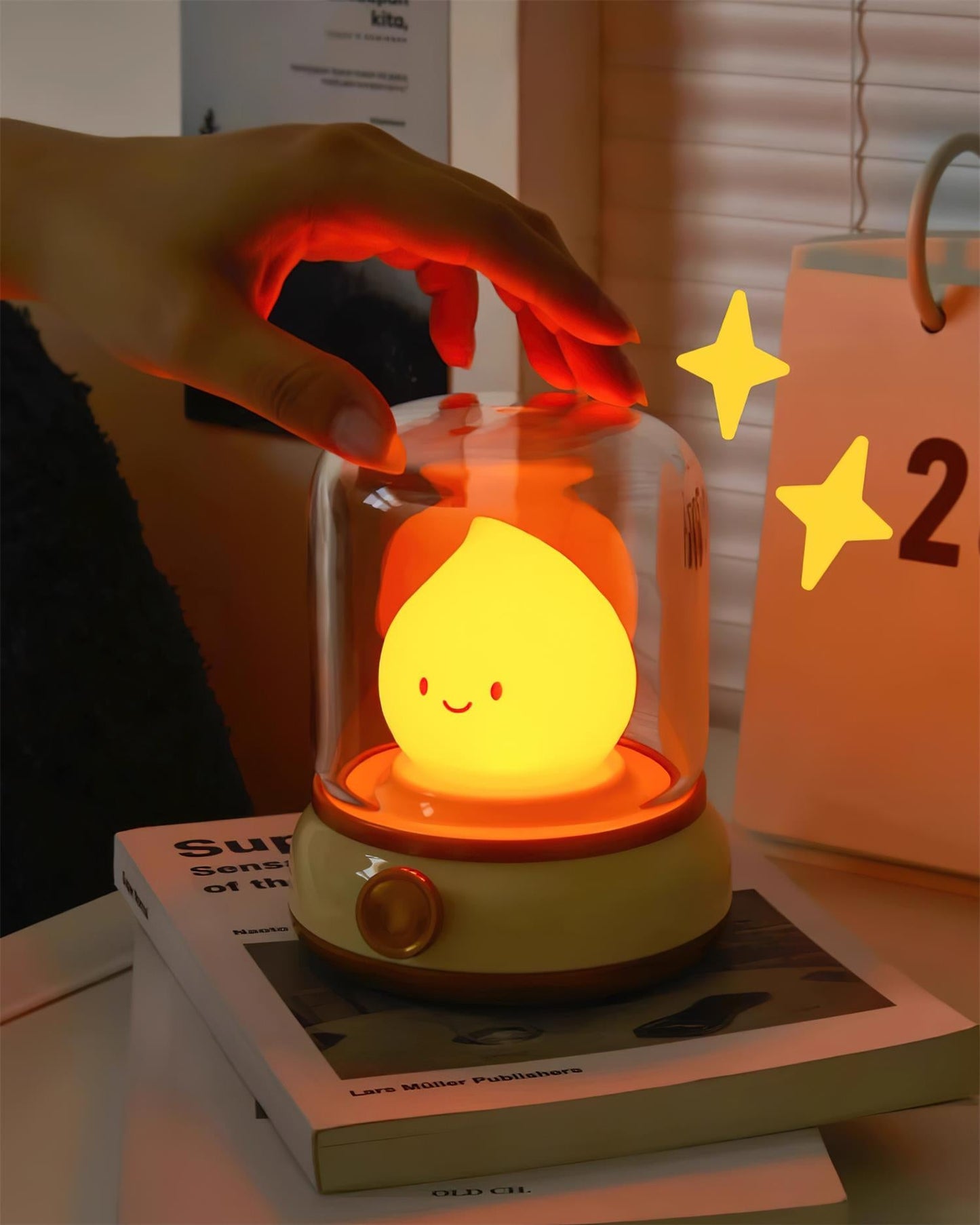 Applique Murale LED Flamme | Veilleuse Décorative et Moderne