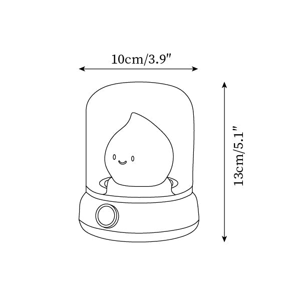 Applique Murale LED Flamme | Veilleuse Décorative et Moderne