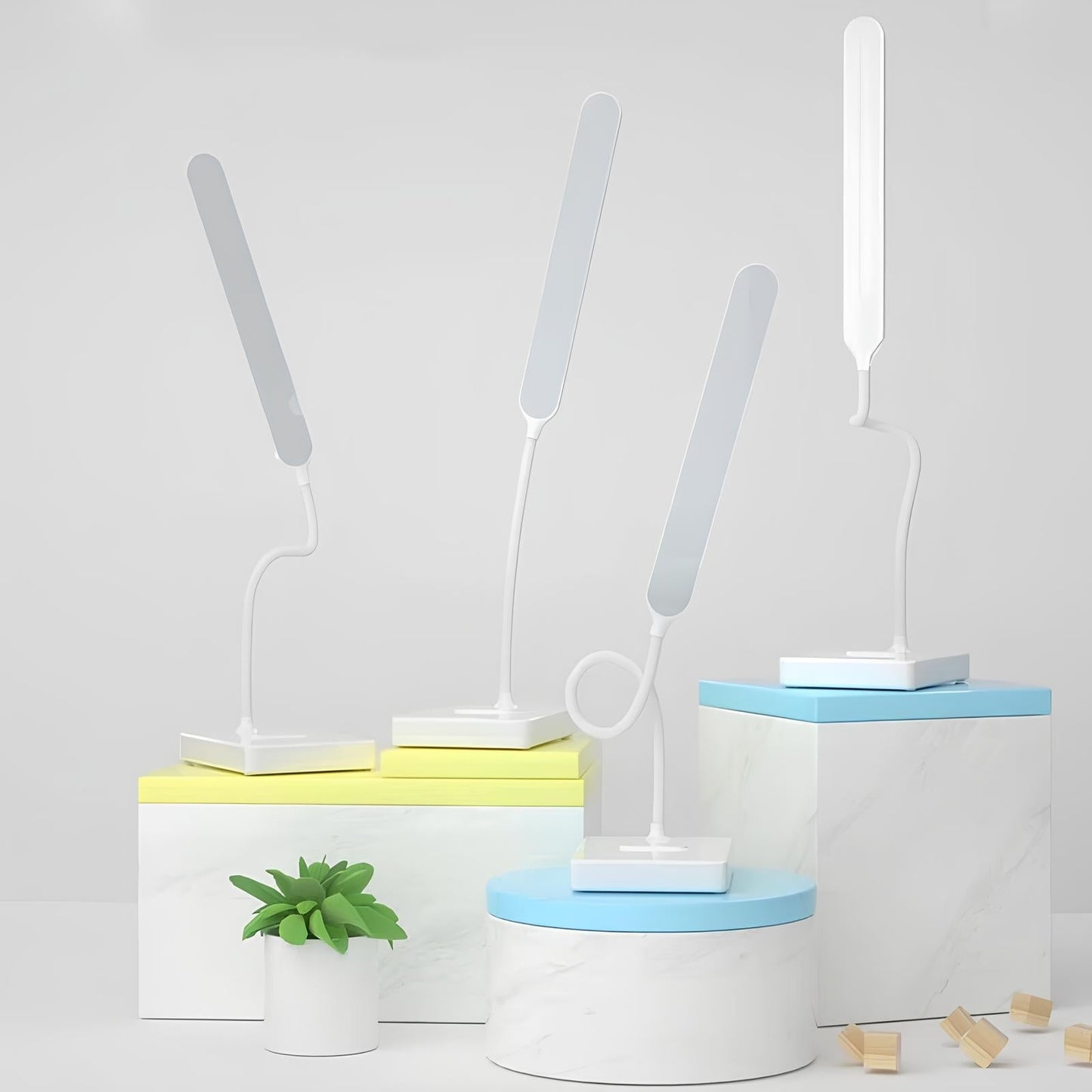 Lampe de Bureau Flexible – Rechargeable ou sur Secteur – Luminosité Réglable