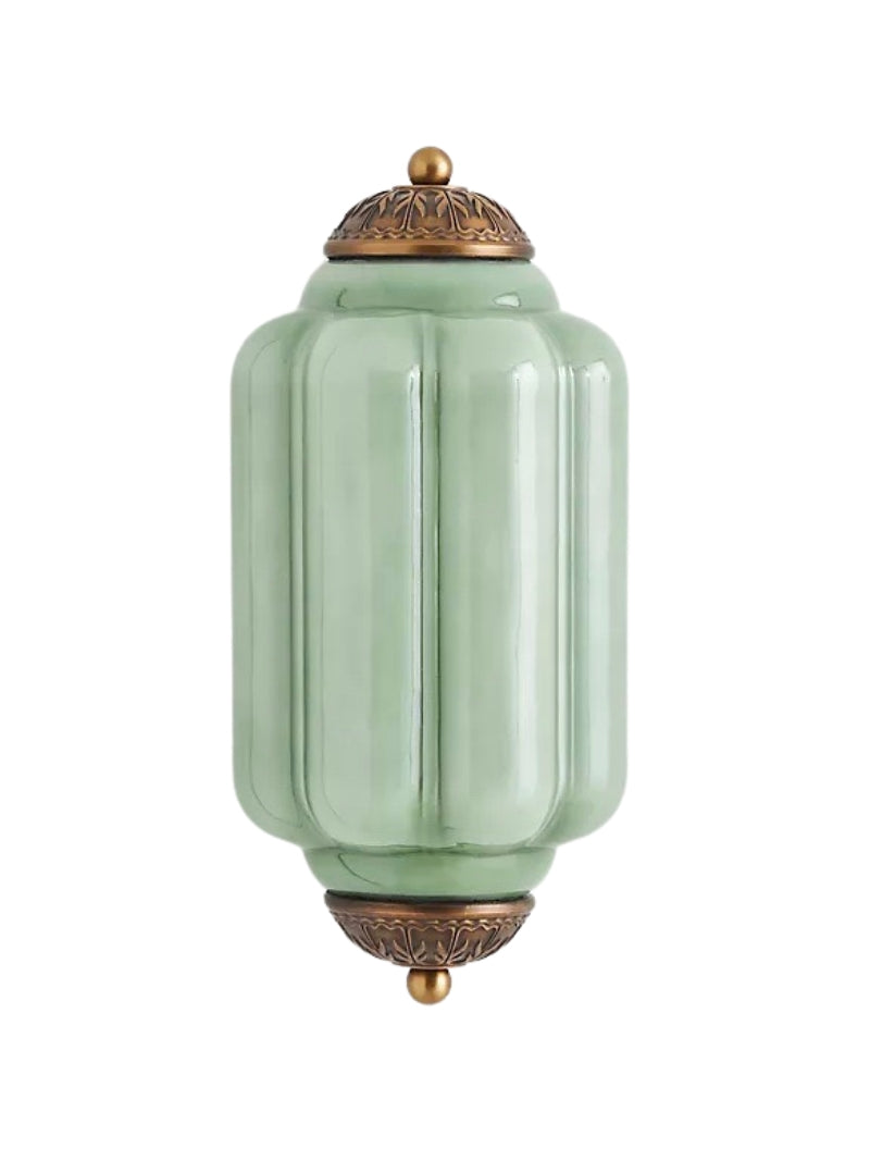 Applique Murale Vintage Verre Opalin Laiton Déco