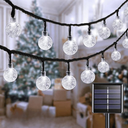 Guirlande Solaire LED Extérieur, 100LED, Multicolore