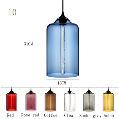 Suspension Nordique en Verre | Luminaire Élégant pour Décoration Intérieure