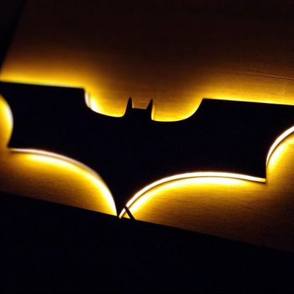 Applique murale LED Batman moderne avec télécommande sans fil