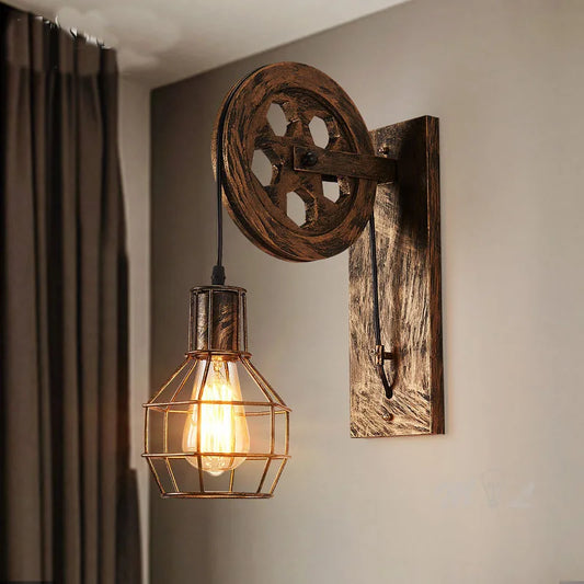 Applique Murale Vintage LED, Design Rétro pour Intérieur