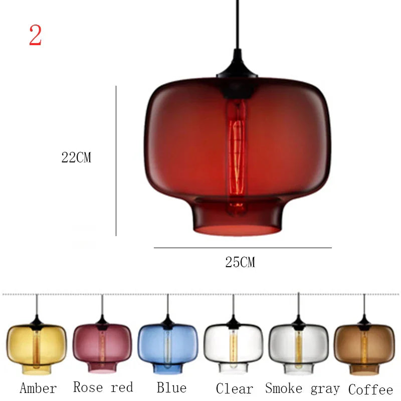 Suspension Nordique en Verre | Luminaire Élégant pour Décoration Intérieure