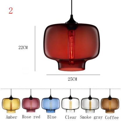Suspension Nordique en Verre | Luminaire Élégant pour Décoration Intérieure