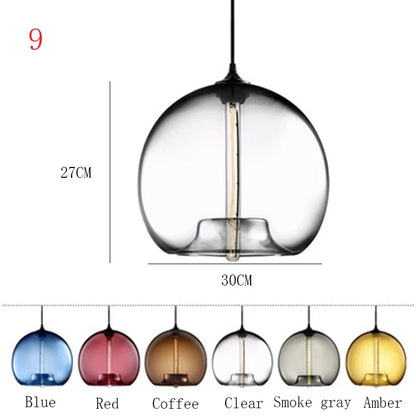 Suspension Nordique en Verre | Luminaire Élégant pour Décoration Intérieure