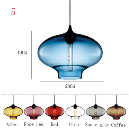 Suspension Nordique en Verre | Luminaire Élégant pour Décoration Intérieure