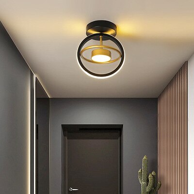 Plafonnier LED Moderne Doré Style Nordique Intérieur