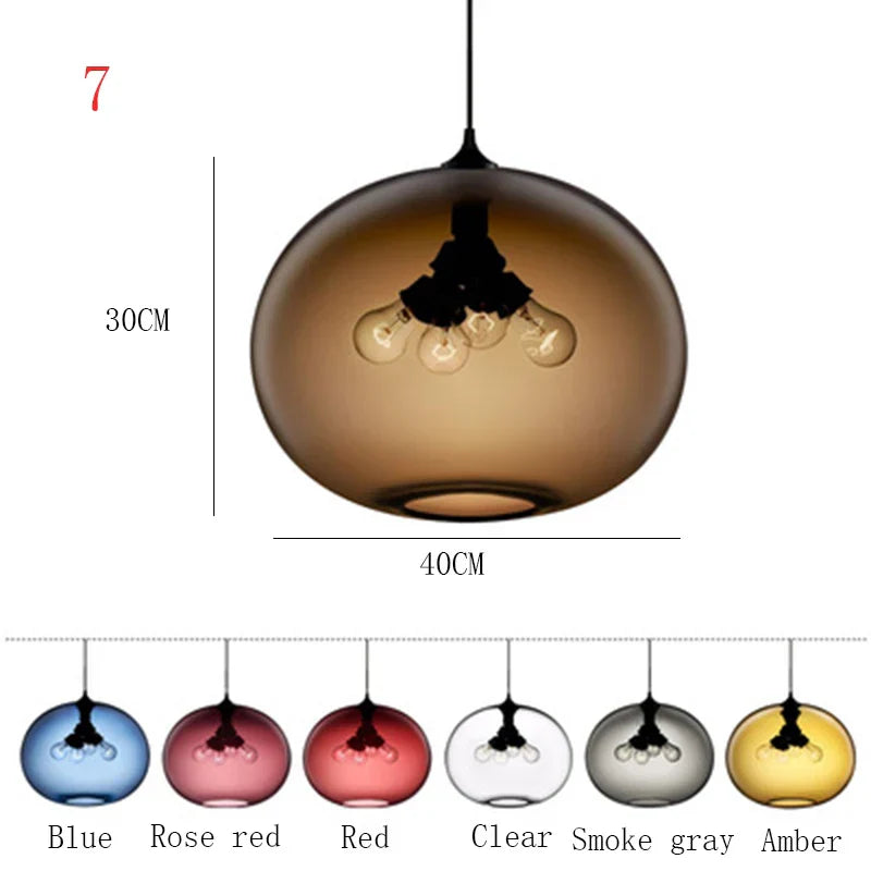 Suspension Nordique en Verre | Luminaire Élégant pour Décoration Intérieure