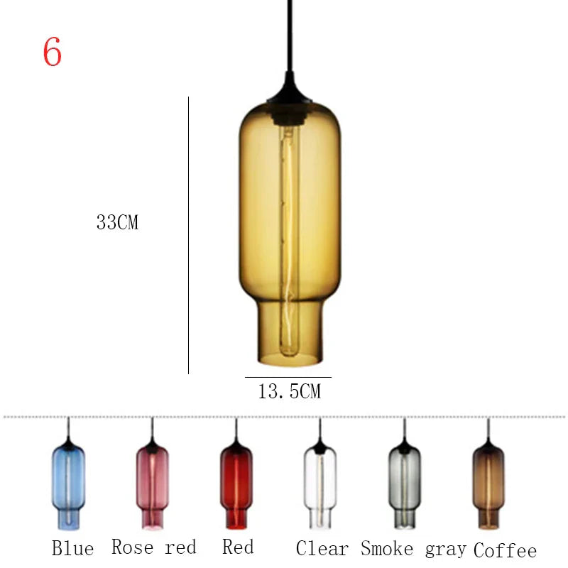 Suspension Nordique en Verre | Luminaire Élégant pour Décoration Intérieure