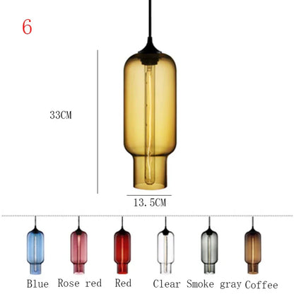 Suspension Nordique en Verre | Luminaire Élégant pour Décoration Intérieure