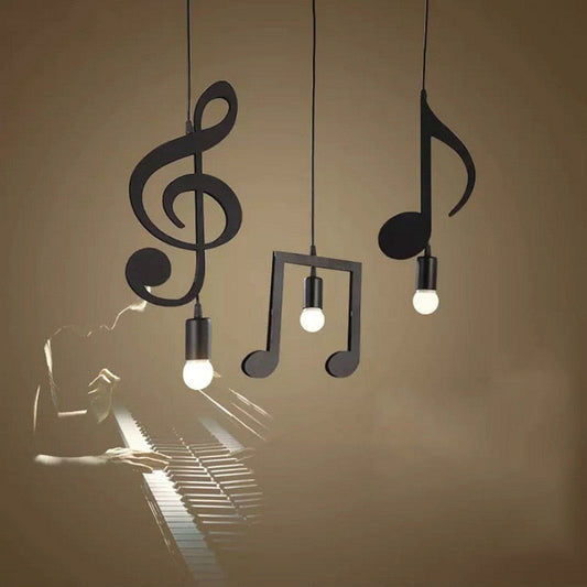 Suspension Nordique Moderne LYF Music Notes – Luminaire Créatif Inspiré de la Musique